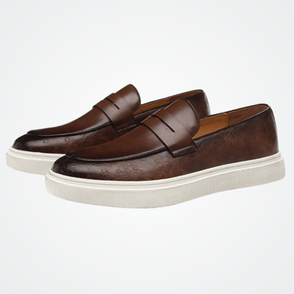 Leather Moccasin Slip-On for Men by Valerion