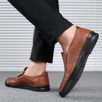 Men's Leather Moccasins Milan Valerion