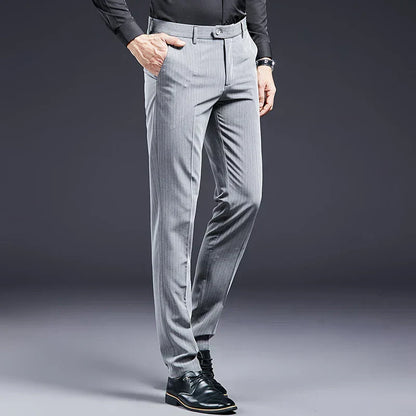 Premium Men's Suit Trousers Striped Valerion